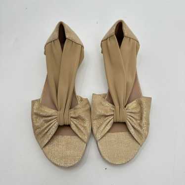 DONALD PLINER Gold Flat Sandals // 6