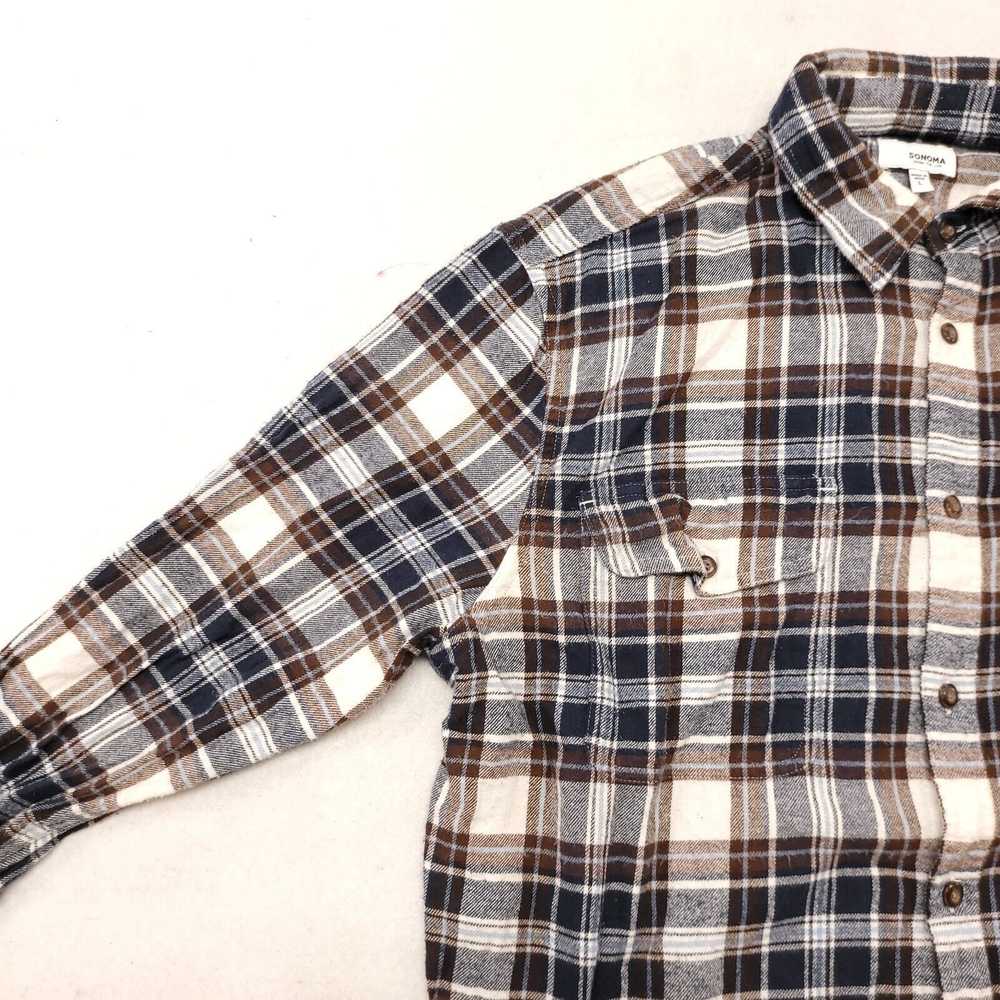 Sonoma Sonoma Tartan Flannel Shirt Mens Size Larg… - image 4