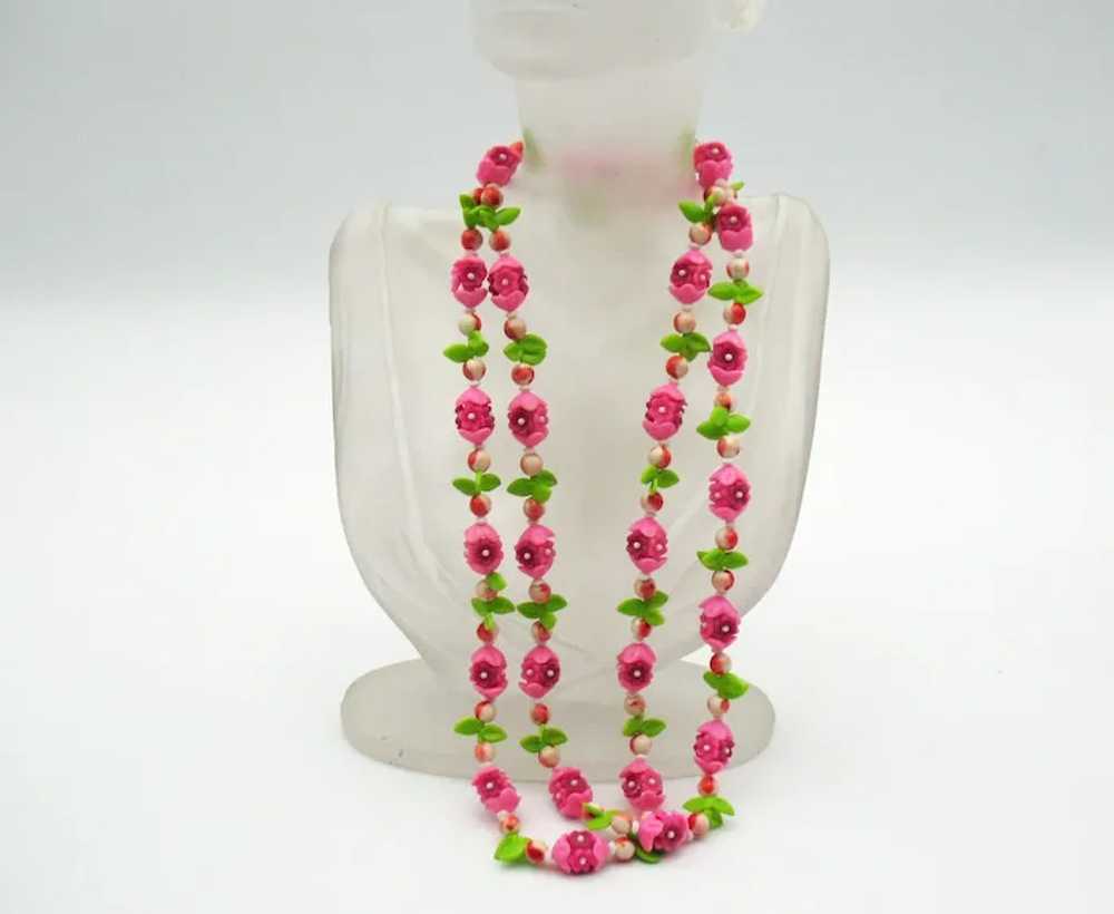 Fabulous Book Piece Thermoplastic Necklace 1970 S… - image 2