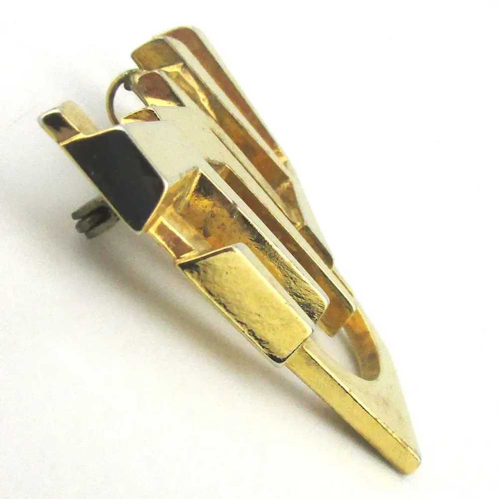 Modernist Michael Katz Judaica Pin Pendant Jerusa… - image 3