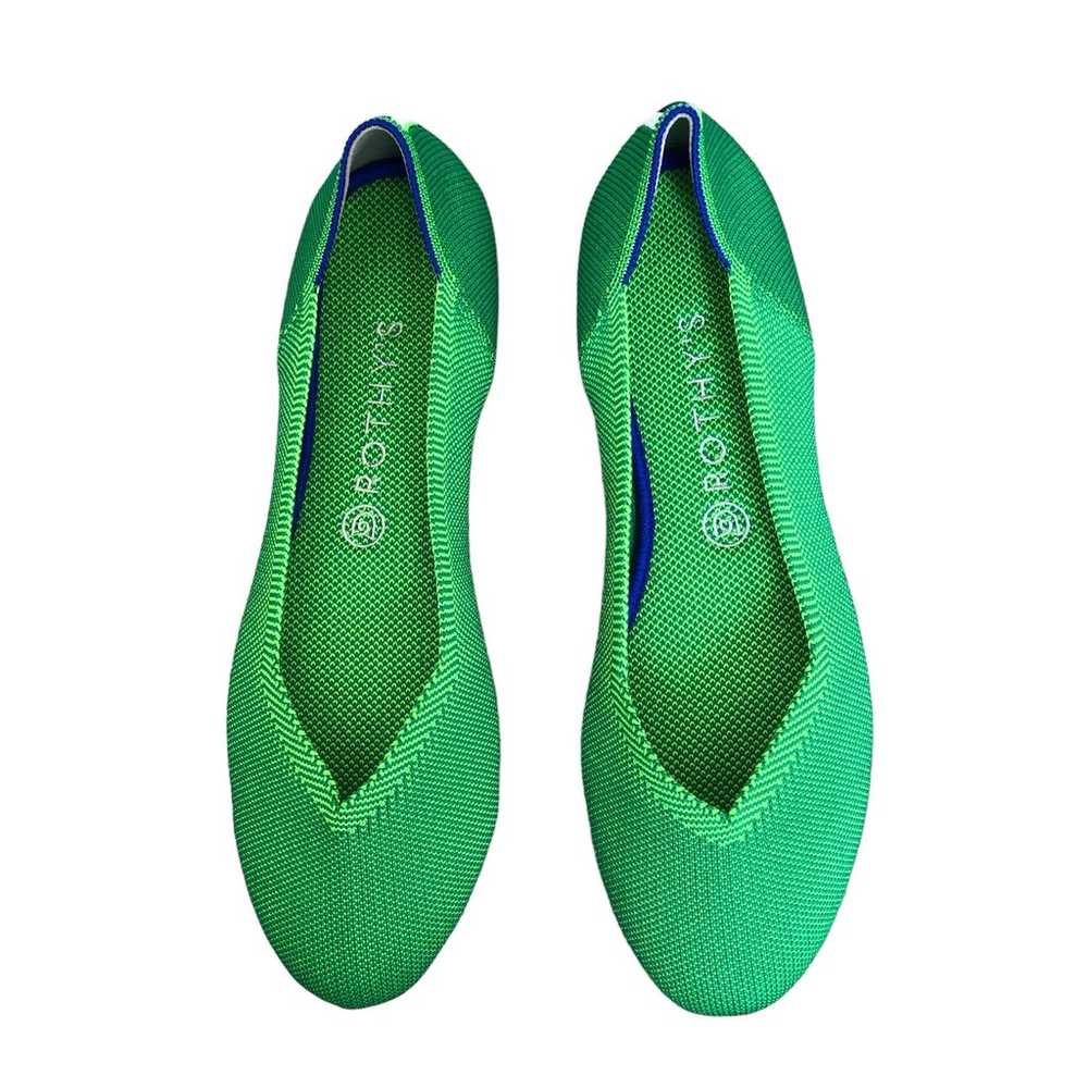 Rothy’s The Flat Jelly Bean Green RARE Women’s Si… - image 2