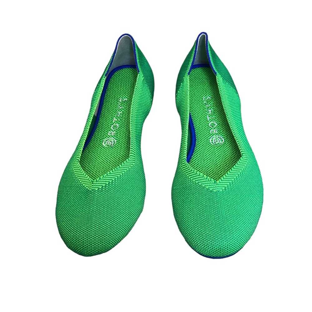 Rothy’s The Flat Jelly Bean Green RARE Women’s Si… - image 3