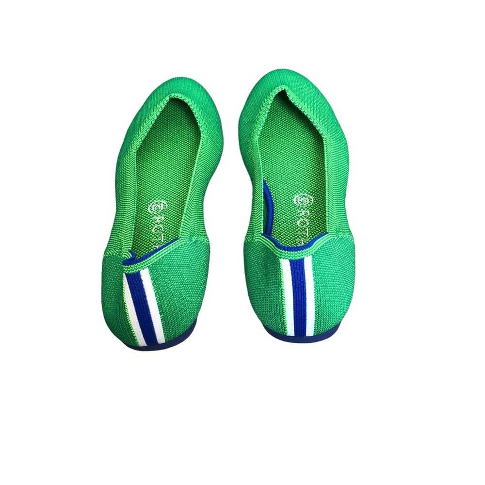 Rothy’s The Flat Jelly Bean Green RARE Women’s Si… - image 4