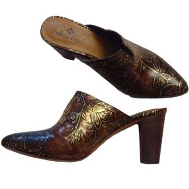 Patricia Nash Ruffina genuine leather mule pumps … - image 1