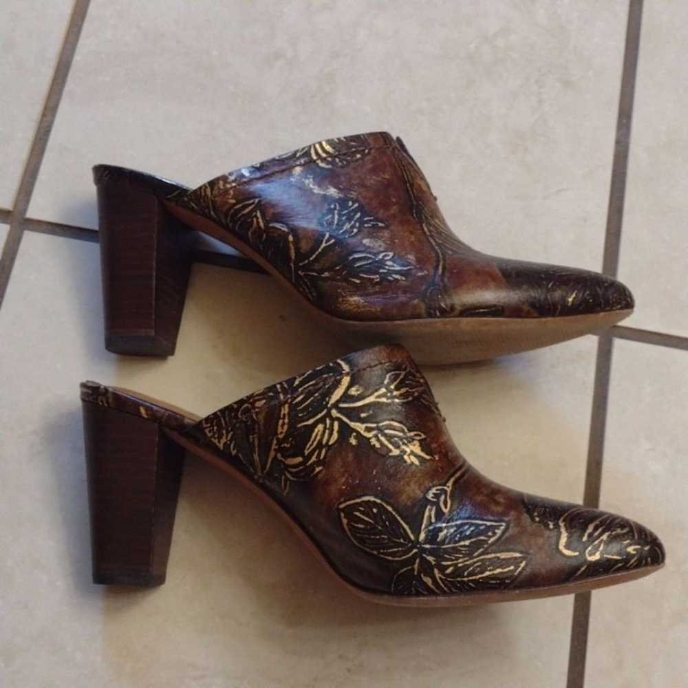 Patricia Nash Ruffina genuine leather mule pumps … - image 5