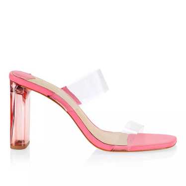 Schutz Ariella Acrylic Translucent Mules Sandals … - image 1