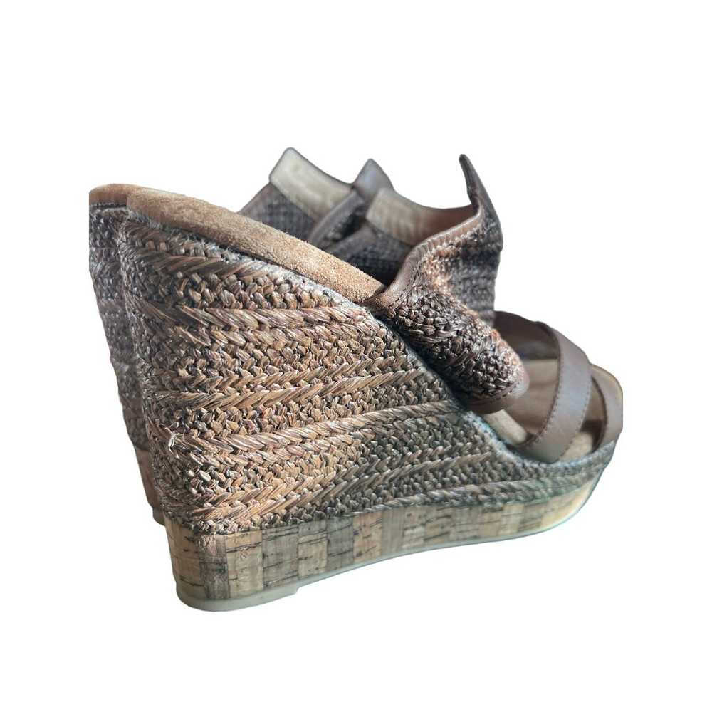 Very volatile Los Angeles wedges cork and woven s… - image 4