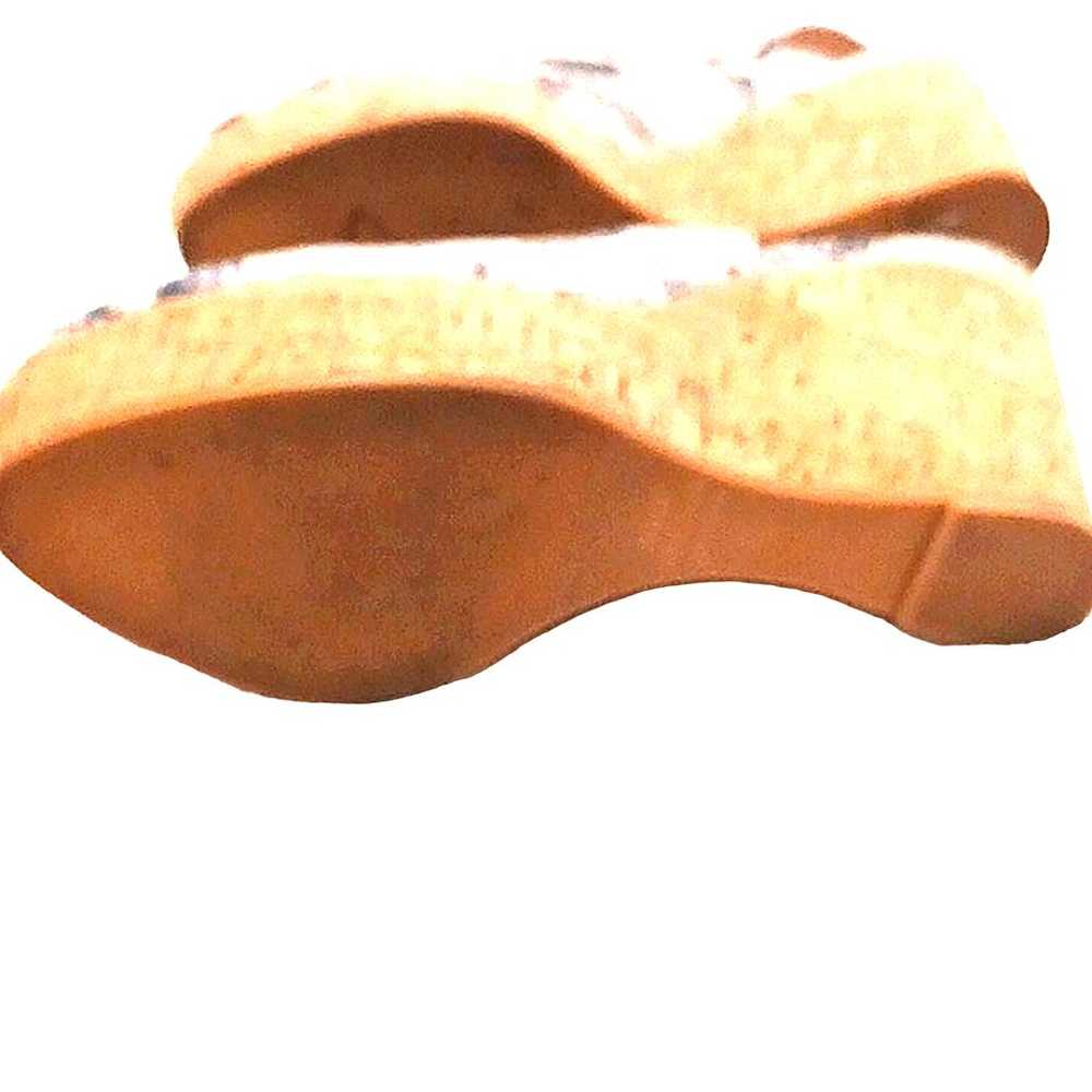 Stuart Weizmann Sandal Sz 6.5 GRAY Jean Wedge Hee… - image 10