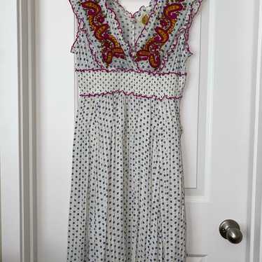 Anthropologie Maggie Embroidered Dress Lilka