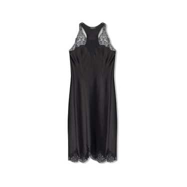 Balenciaga Satin Strappy Midi Dress