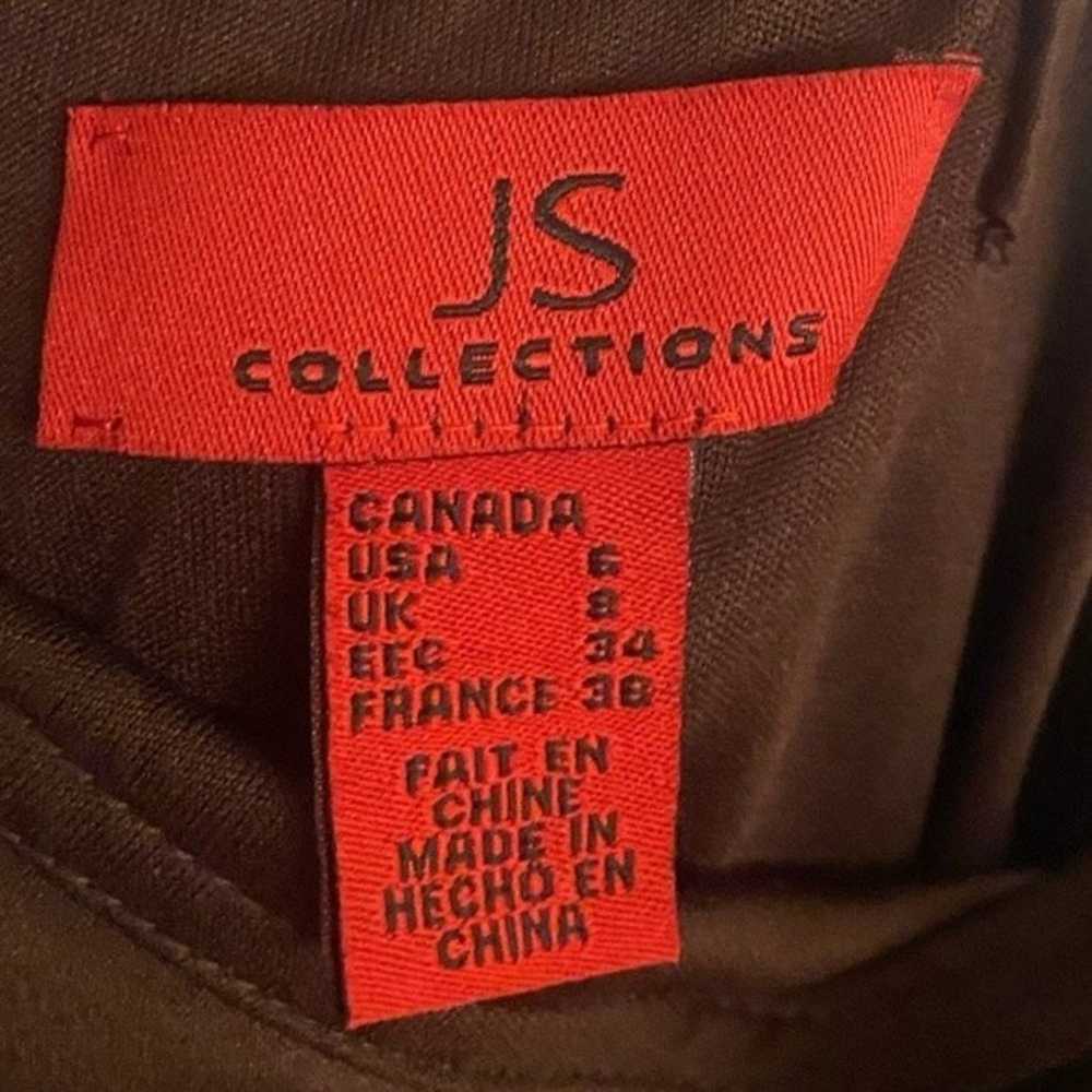 Vintage 90s JS Collections Brown Overlap Textured… - image 9