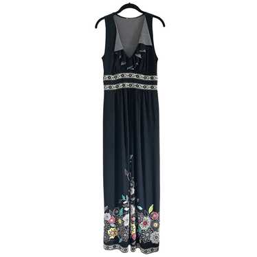 London Times Floral Maxi Dress/Black/4
