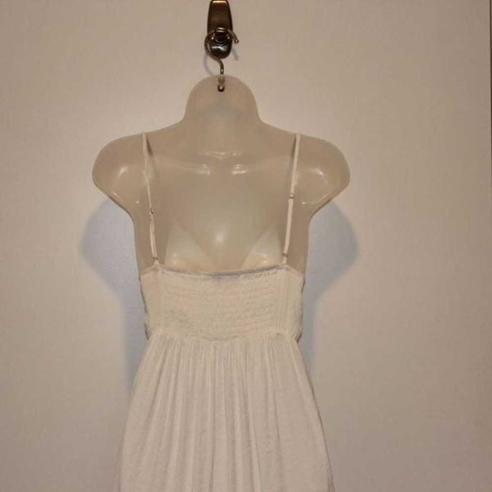 NSR White Spaghetti Strap Midi Dress With Cutout … - image 6