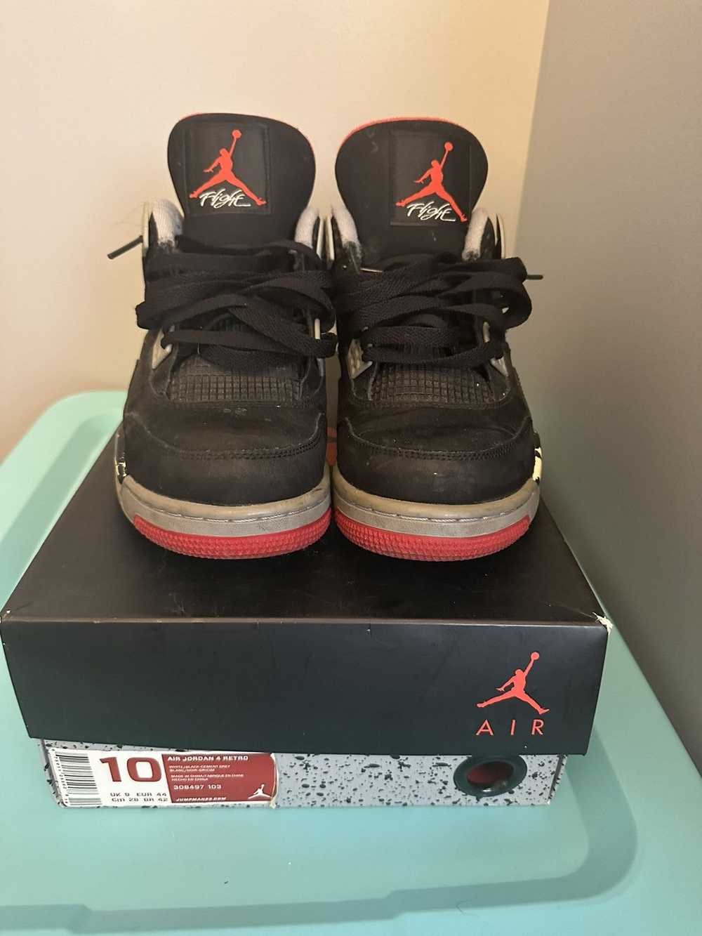 Jordan Brand × Nike × Streetwear Jordan 4 Bred sz… - image 1