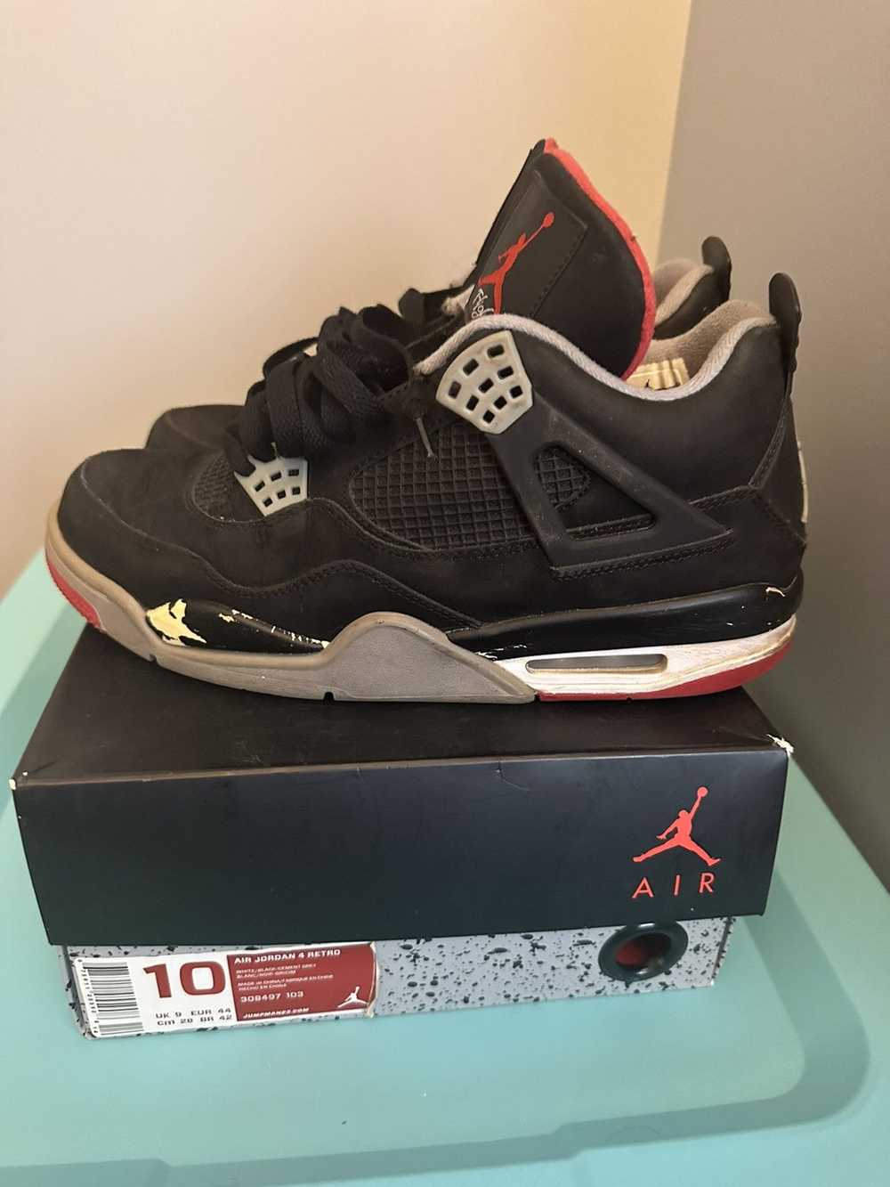 Jordan Brand × Nike × Streetwear Jordan 4 Bred sz… - image 4