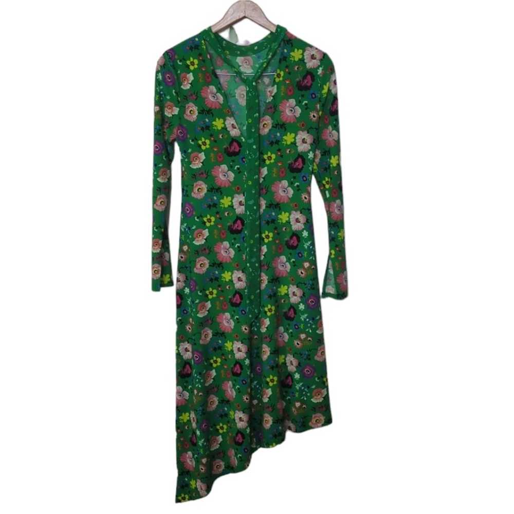 TOPSHOP midi floral Chuck on dress size 6 - image 2