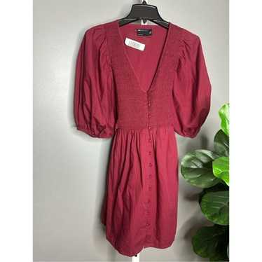 ASOS NWOT Burgundy Midi Dress size 0