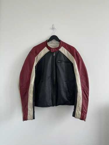 Leather Jacket Y2K Vintage Moto Leather Jacket