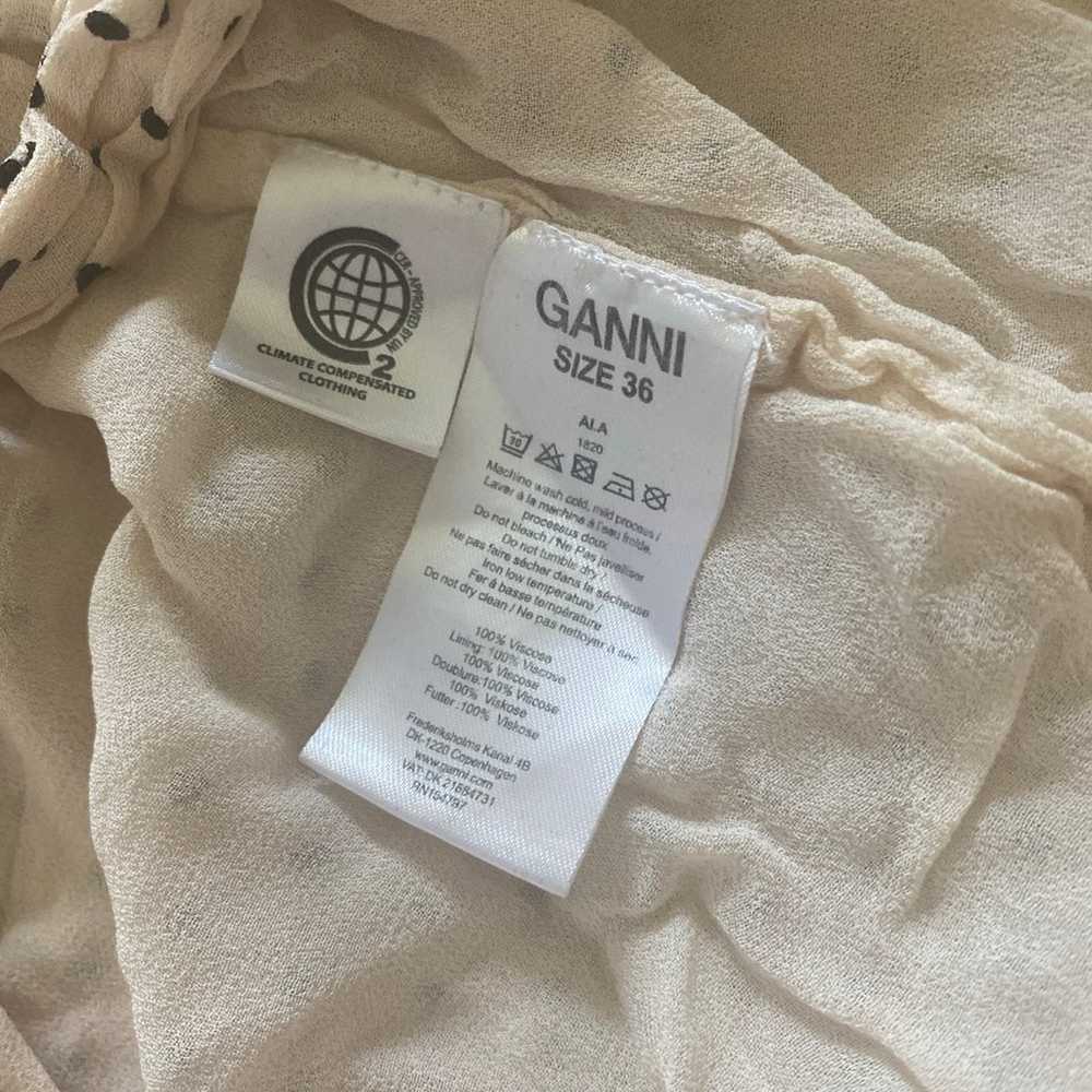 Ganni Womens Polka Dot Lightweight Wrap Skirt - image 4