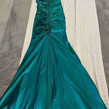 Emerald green gown