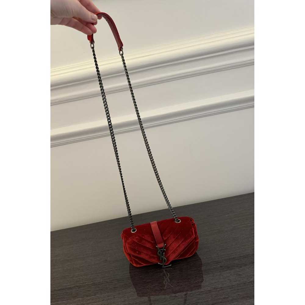 Saint Laurent Velvet handbag - image 9