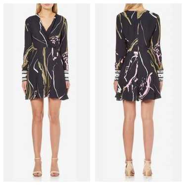 C/MEO Collective Abstract Print Mini Dress Sz L L… - image 1