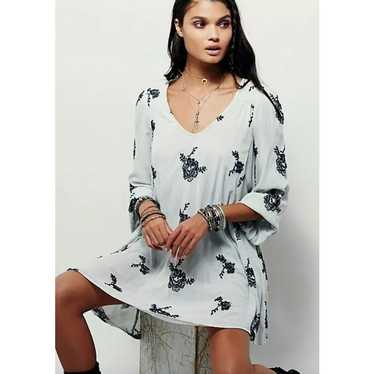 Free People Emma Embroidered Dress - XS