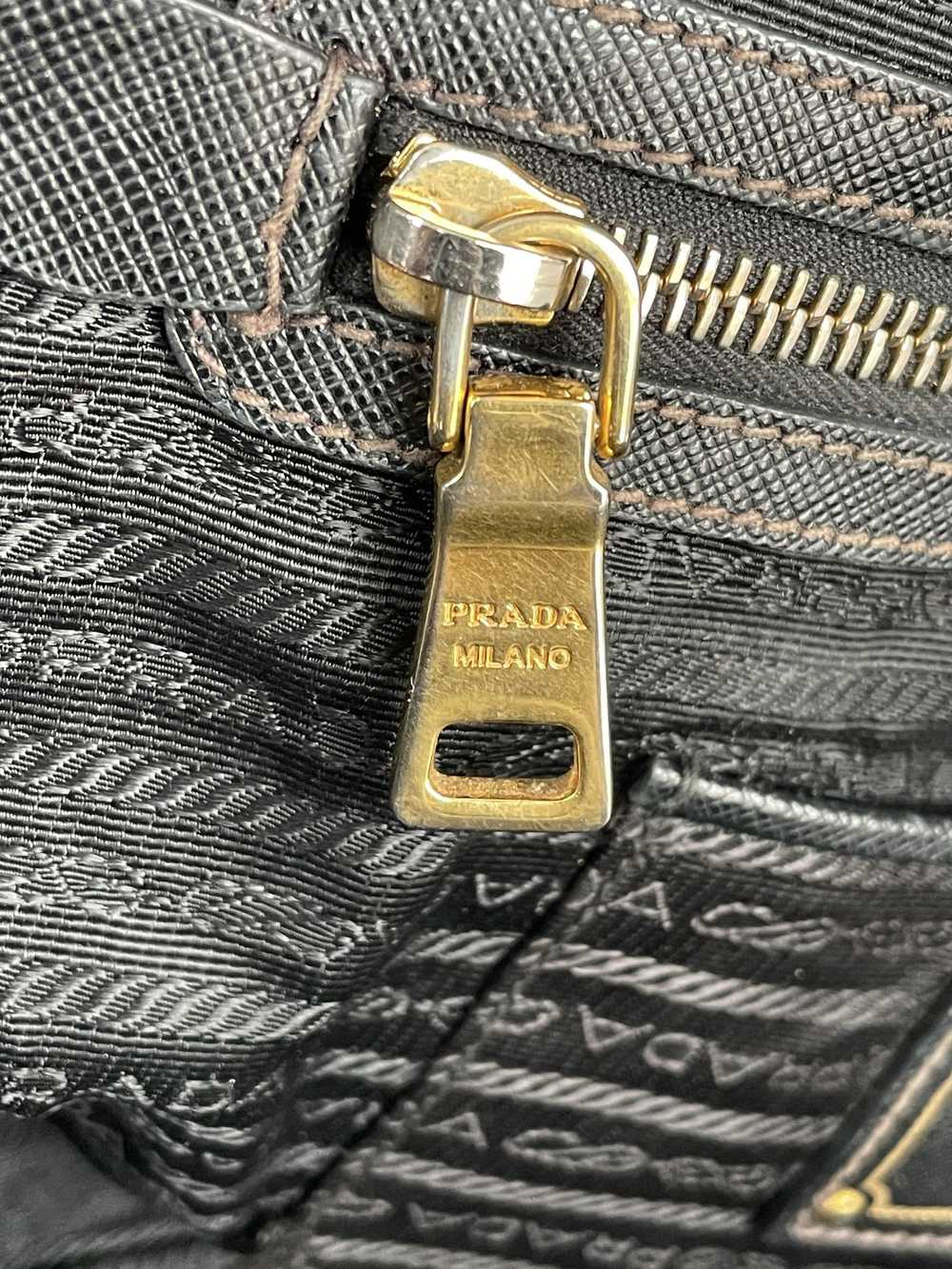 Prada PRADA Saffiano Travel Briefcase Nero Black - image 12
