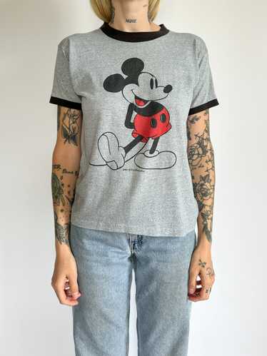 1980s Mickey Mouse Ringer T Shirt