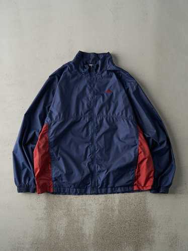 Vintage Y2K Navy Blue & Burgundy Adidas Embroidere