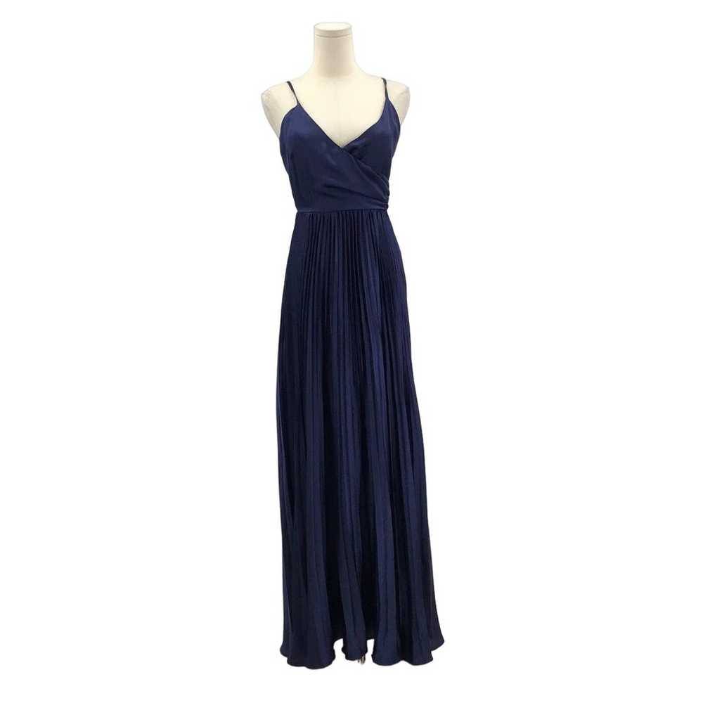 LULU'S XS Navy Blue Precious Sentiments Pleated S… - image 2