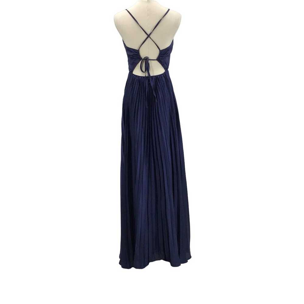 LULU'S XS Navy Blue Precious Sentiments Pleated S… - image 3