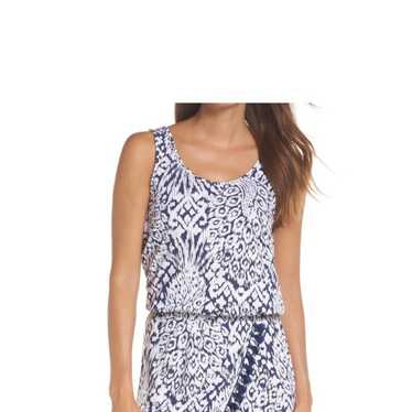 Lilly Pulitzer Jarred Romper Bright Navy Pineappl… - image 1