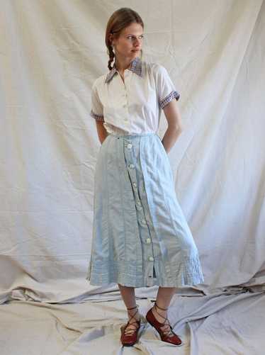 Edwardian Chambray Skirt