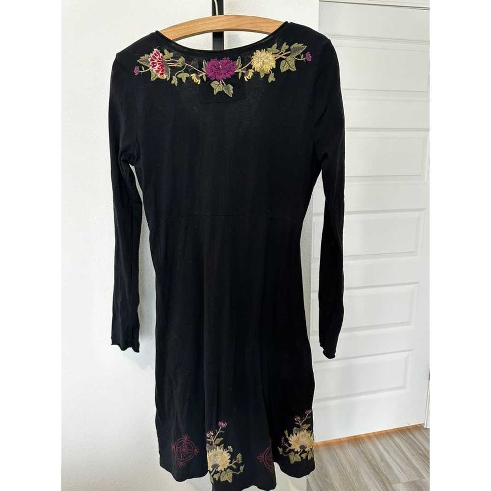 Johnny Was Black Floral Embroidered Long Sleeve M… - image 10