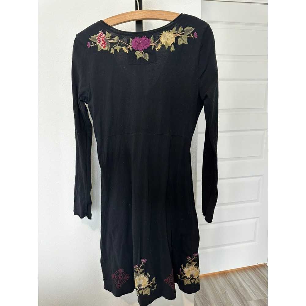 Johnny Was Black Floral Embroidered Long Sleeve M… - image 11