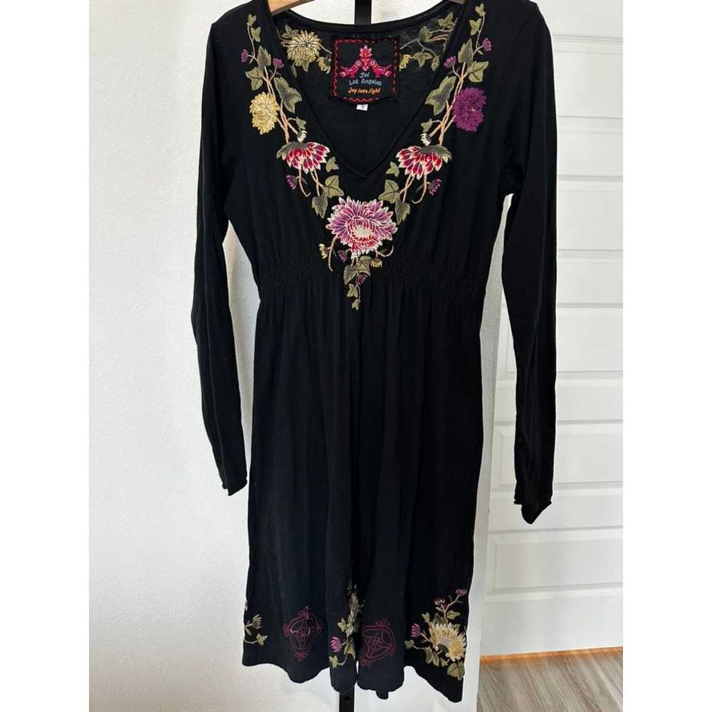 Johnny Was Black Floral Embroidered Long Sleeve M… - image 12