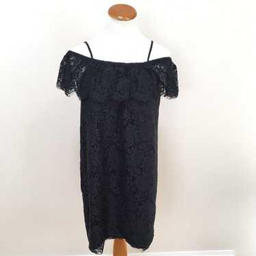 Madewell Black Off-The-Shoulder Dress