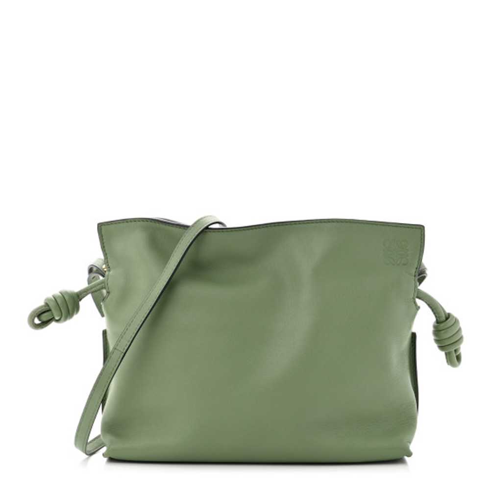 LOEWE Calfskin Mini Flamenco Knot Bag Avocado - image 1