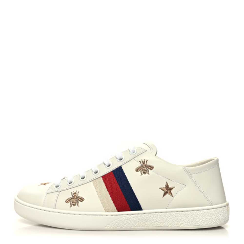 GUCCI Calfskin Bee Star Embroidered Sylvie Web Ac… - image 1