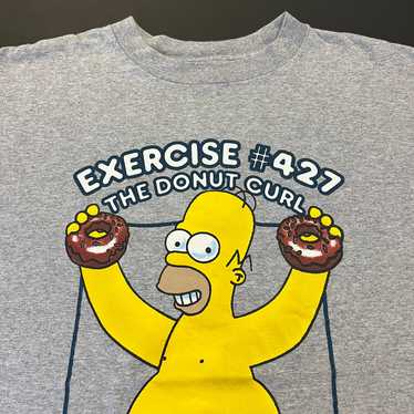 Vintage 2002 Homer Simpson Donut Shirt 2XL