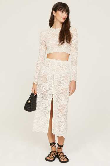 Rabanne White Lace Top