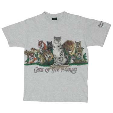 Vintage Habitat Cats Of The World T-Shirt Single … - image 1