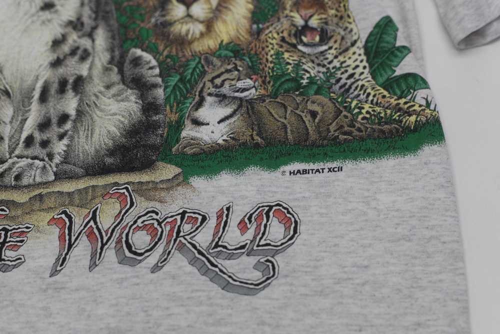 Vintage Habitat Cats Of The World T-Shirt Single … - image 4