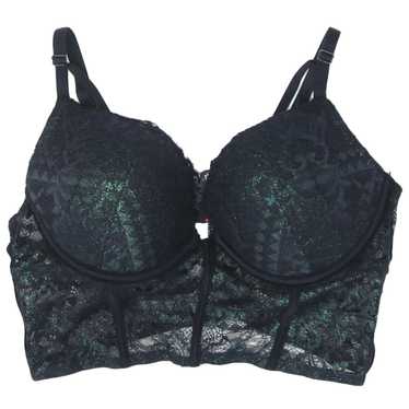 Ladies La Senza Black Metallic Push Up Bralette - image 1