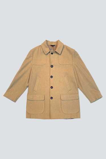 Vintage Tan Wool 70's Coat - Tan