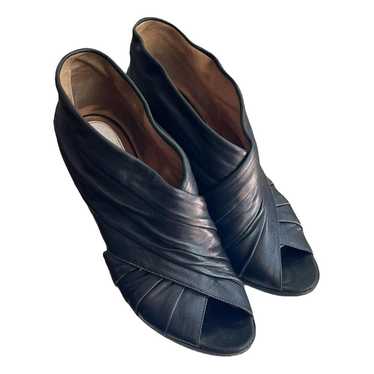 Maison Martin Margiela Leather open toe boots