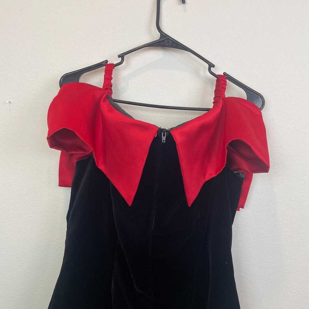 Debut Velvet Bow Dress, Size 12 - image 5