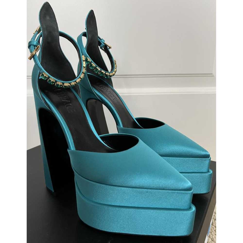 Versace Medusa Aevitas cloth heels - image 5