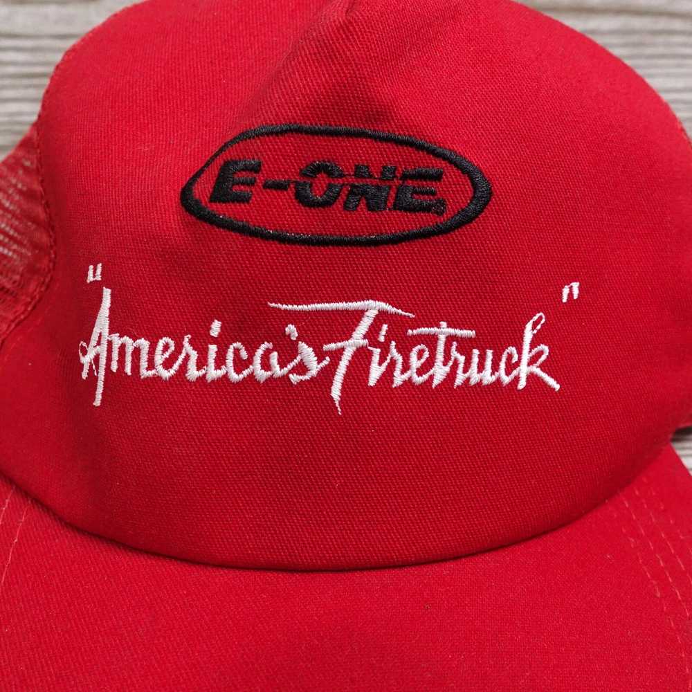 Vintage E-ONE AMERICA'S FIRETRUCK RED ADJUSTABLE … - image 2